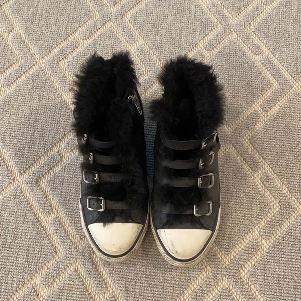 Ash leather hightop sneakers